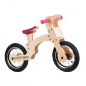 Bicicletă de echilibru din lemn, Pipello, 12 , culoare: roz Pippello Bikes 286230 4