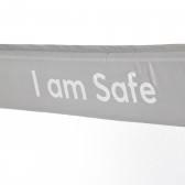 Barieră de protecție "Sunt în siguranță" 102 cm, Gri Kikkaboo 286262 5