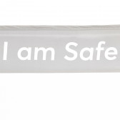 Barieră de protecție pentru pat "Sunt în siguranță" 150 cm, Gri Kikkaboo 286271 4