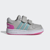 Pantofi sport Adidas Hoops gri cu accente roz Adidas 286654 2