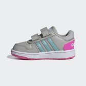 Pantofi sport Adidas Hoops gri cu accente roz Adidas 286659 7