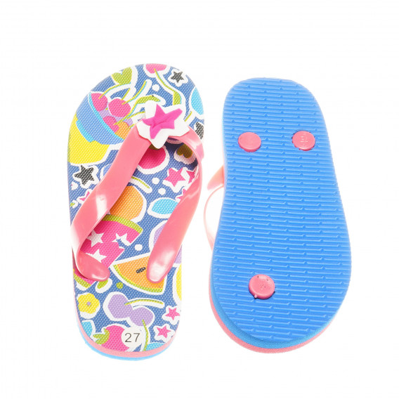 Flip-flops colorați cu flori, pentru fete Boboli 28695 4