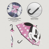 Umbrelă pentru copii Minnie Mouse cu imprimeu Minnie, roz pentru fete Minnie Mouse 287034 4