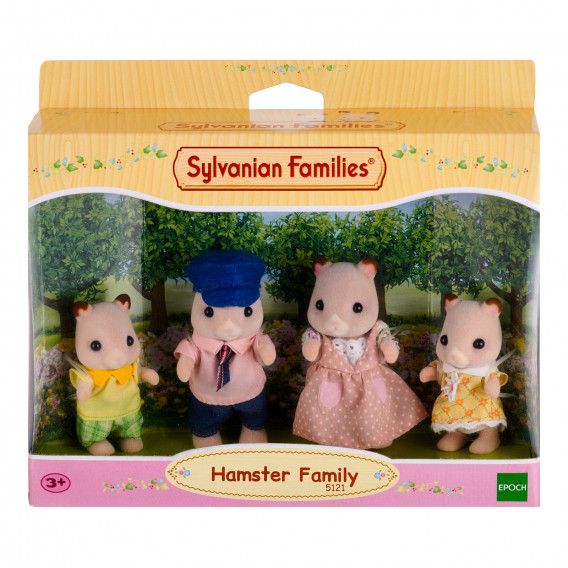 Set de figurine Sylvanian Families - Familia Hamster, Goldbacke, 4 părți Sylvanian Families 287127 