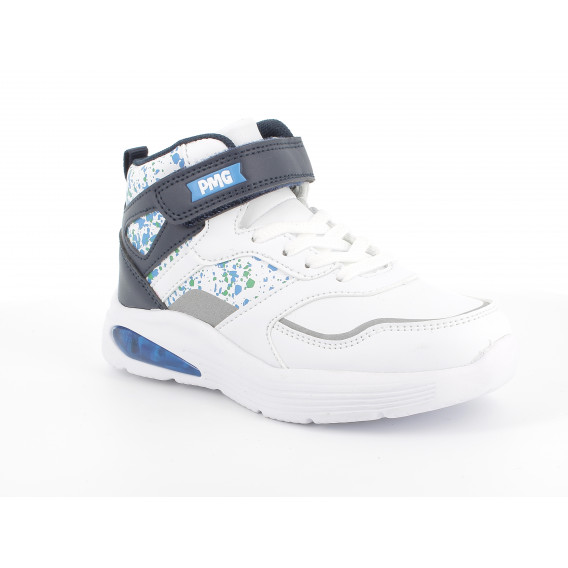 Sneakers cu detalii albastru închis, albi PRIMIGI 287548 