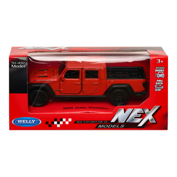 Mașină metalică la scara 1: 34-39, Jeep Gladiator WELLY 288055 4