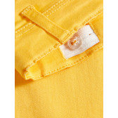 Pantaloni scurți de culoare galbenă pentru fete Name it 28863 4