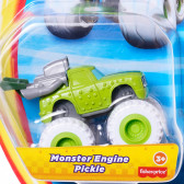 Camion metalic Blaze, verde cu anvelope albe Hot Wheels 289045 2