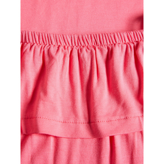 Rochie de culoare roz cu bretele subțiri Name it 28910 3