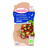 Meniu Bio Ratatouille "Noapte bună" cu orez, boluri 2 buc.x200 g. Babybio 289477 