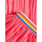 Fustă plisată cu plasă de culoare roz cu talie elastică Name it 28955 3