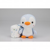 Set pătură 80 x 110 cm și jucărie de pluș Pinguin 25 cm, albastru Inter Baby 289612 3