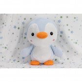 Set pătură 80 x 110 cm și jucărie de pluș Pinguin 25 cm, albastru Inter Baby 289613 4