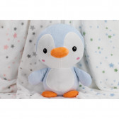 Set pătură 80 x 110 cm și jucărie de pluș Pinguin 25 cm, albastru Inter Baby 289614 5