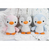 Set de pătură 80 x 110 cm și jucărie de pluș Pinguin 25 cm, roz Inter Baby 289622 7