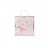 Pătură bebeluș PARACAIDISTA, 80 x 110 cm, roz Inter Baby 289703 2
