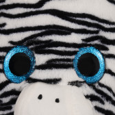 Animal de pluș zebră cu ochi de sticlă, 40 cm.  Tea toys 289983 2
