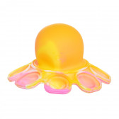Cerere caracatiță pe două fețe, galben și roz Dino Toys 290344 