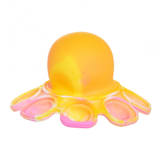 Cerere caracatiță pe două fețe, galben și roz Dino Toys 290344 