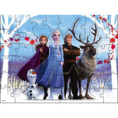 Puzzle surpriză în relief - Frozen Kingdom, 48 de piese Frozen 290425 5