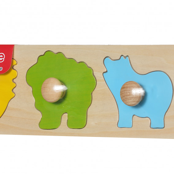Puzzle colorat din lemn cu animale Classic World 290528 2