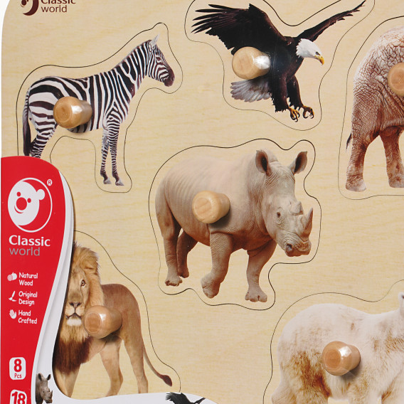 Puzzle din lemn - Safari Classic World 290546 3