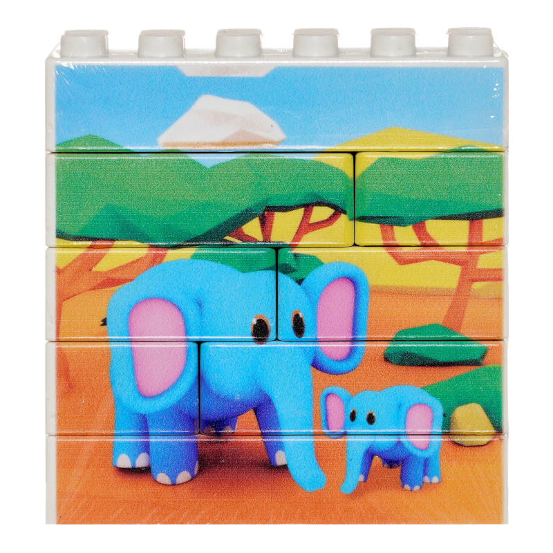 Puzzle Vertical Elefant din 8 piese  290670