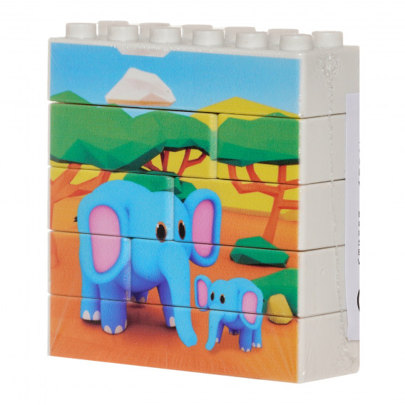 Puzzle Vertical Elefant din 8 piese Game Movil 290671 2