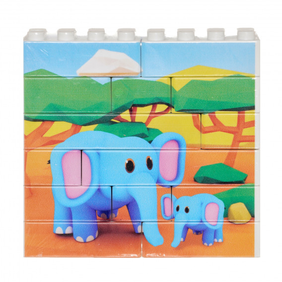 Puzzle Vertical Elefant din 14 piese  Game Movil 290672 