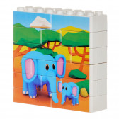 Puzzle Vertical Elefant din 14 piese  Game Movil 290673 2