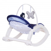 Scaun mecanic pentru copii ALEX cu design Hippo, culoare albastru Lorelli 290712 6