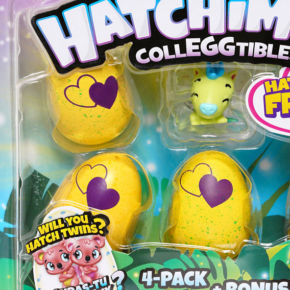 Colecție S2 4 + 1 figurine în ou, balaur verde Hatchimals 290906 2