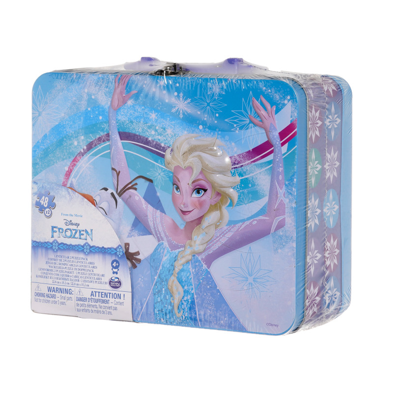Puzzle cutie metalică - Frozen Kingdom, 48 de piese  290910