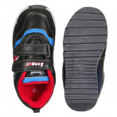 Pantofi sport cu stea și accente albastre și roșii, negri Star 291236 3