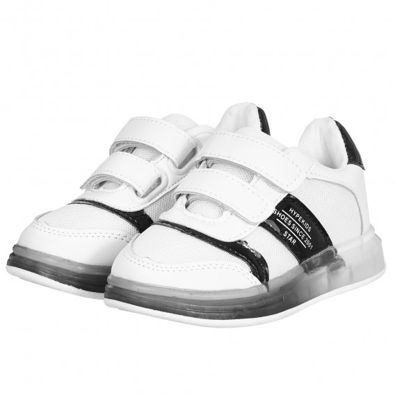 Pantofi sport albi Star cu accente negre Star 291302 