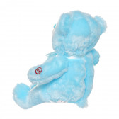 Ursuleț albastru cu lumini LED, 25 cm.  Tea toys 291349 4