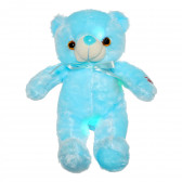 Ursuleț albastru cu lumini LED, 25 cm.  Tea toys 291351 6