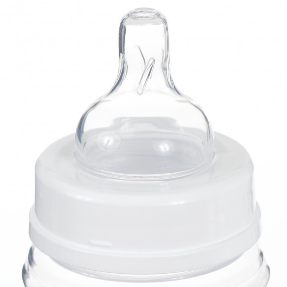 Sticlă din polipropilenă cu imprimeu de jucării cu tetină siliconică cu 3+ luni debit mediu, 240 ml Canpol 291509 3
