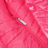 Geacă de iarnă cu un design curat pentru fete, roz închis Name it 29230 3