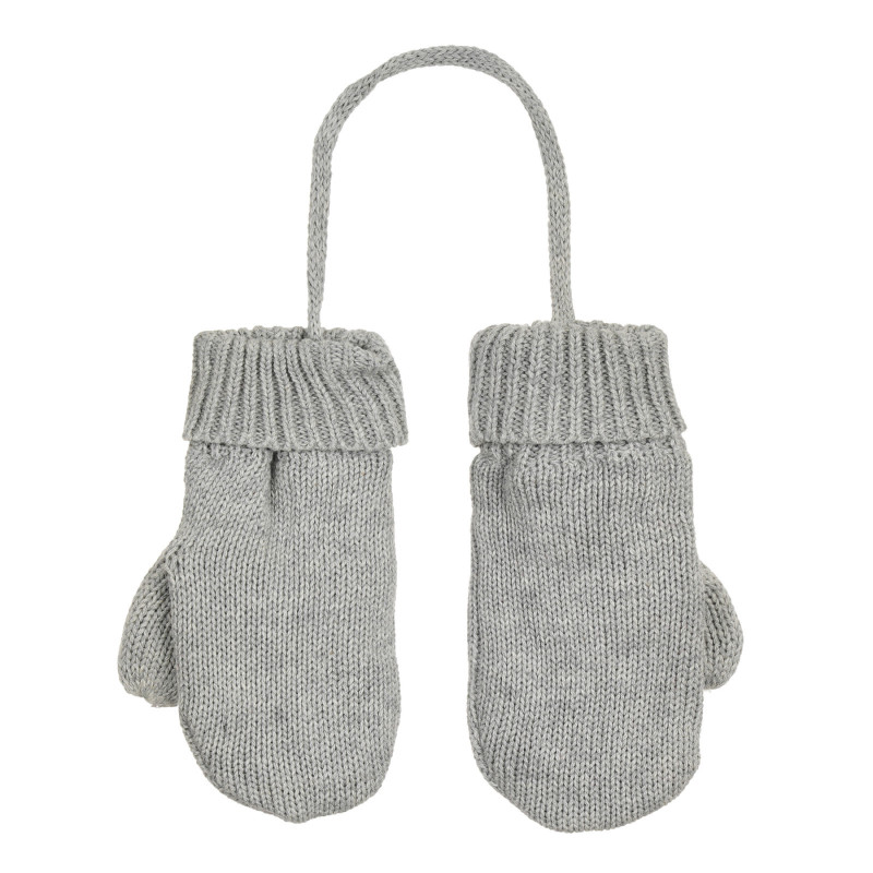 Mănuși tricotate cu un singur deget, gri  292341