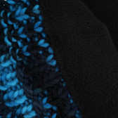 Căciulă tricotată cu pompon și șnururi, albastră. Cool club 292527 3