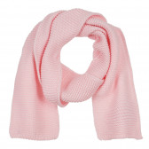 Fular tricotat din bumbac pentru fată, roz deschis Cool club 292789 