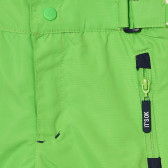 Pantaloni de schi verde neon cu bretele Cool club 293125 2