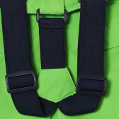 Pantaloni de schi verde neon cu bretele Cool club 293126 3