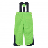 Pantaloni de schi verde neon cu bretele Cool club 293127 4