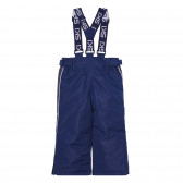 Pantaloni de schi cu bretele și margine gri, albastru Cool club 293358 4