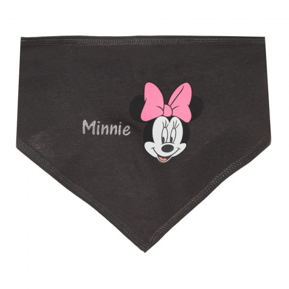 Două bandane cu imprimeu Minnie Mouse, gri Cool club 293546 2