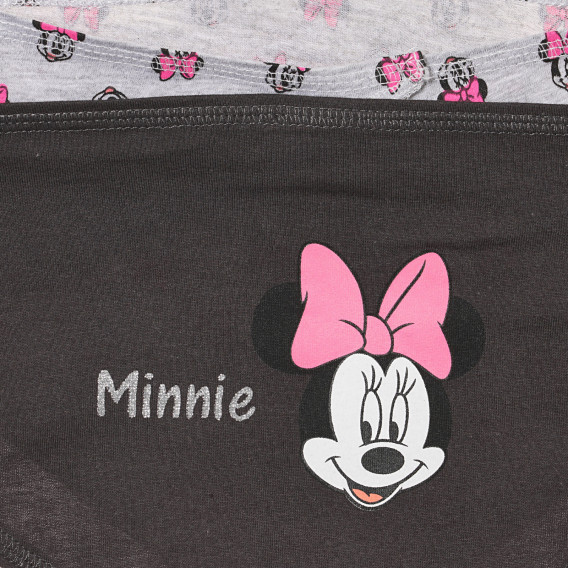 Două bandane cu imprimeu Minnie Mouse, gri Cool club 293549 5