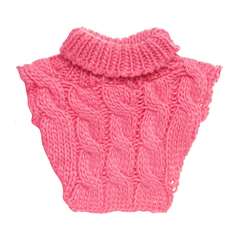 Fular-guler din tricot decorativ, roz  293615