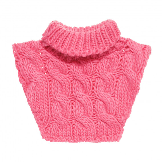 Fular-guler din tricot decorativ, roz Cool club 293617 3